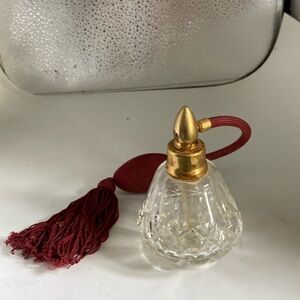 Perfume atomizer previously used but in perfect condition with cranberry sprayer